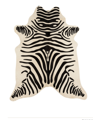 Килим Rodeo Cowhide Zebra White/Black 180х240